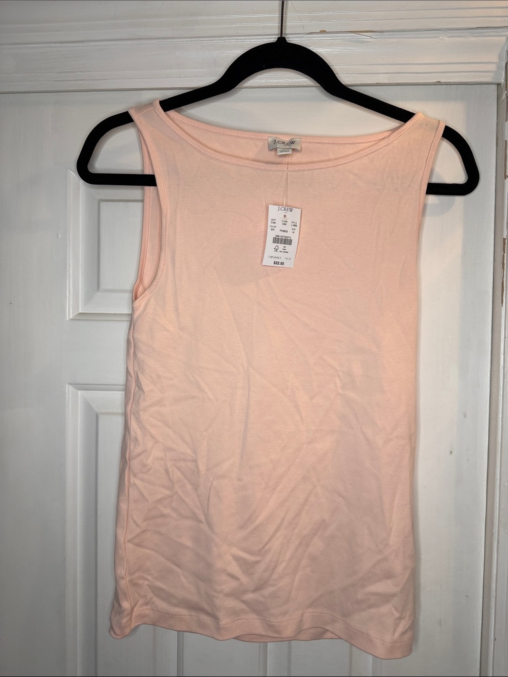 J. Crew Pale Pink Scoop Neck Tank Top